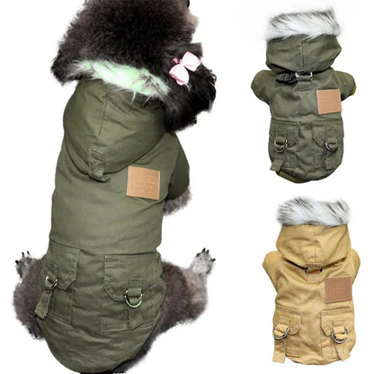 Cozy Winter Pet Coat – Warm & Stylish Polyester-Cotton Blend for Small & Medium Breeds | Ideal for Cold Weather