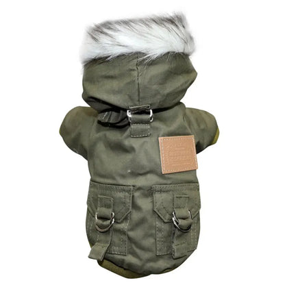 Cozy Winter Pet Coat – Warm & Stylish Polyester-Cotton Blend for Small & Medium Breeds | Ideal for Cold Weather