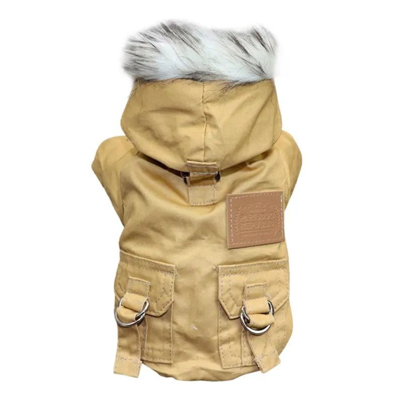 Cozy Winter Pet Coat – Warm & Stylish Polyester-Cotton Blend for Small & Medium Breeds | Ideal for Cold Weather