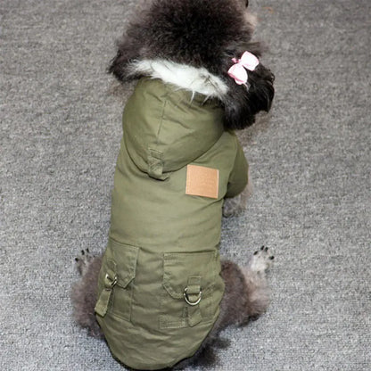 Cozy Winter Pet Coat – Warm & Stylish Polyester-Cotton Blend for Small & Medium Breeds | Ideal for Cold Weather