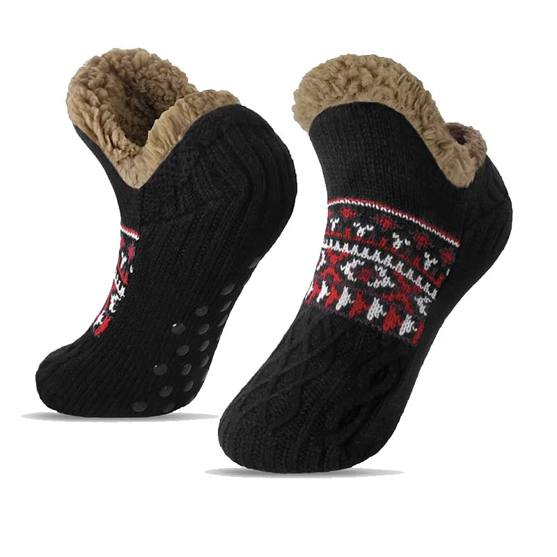 Ecoparty Fall and Winter Floor Socks Home Warm Women Socks Snow Socks Sleep Carpet Socks Slippers Socks Men Non-slip Yoga Socks